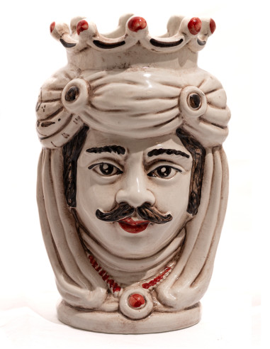 Testa di Moro in Ceramica di Caltagirone - Uomo