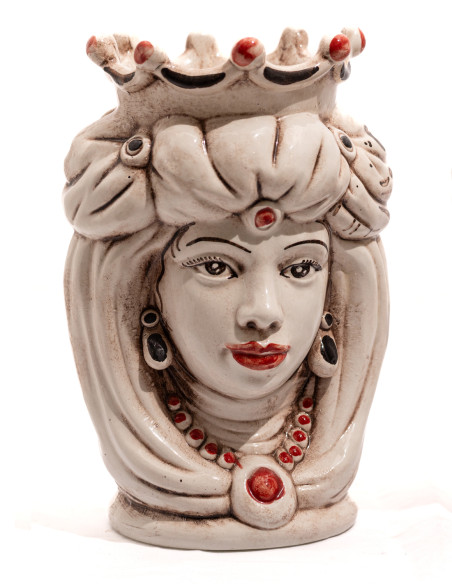 Testa di Moro in Ceramica di Caltagirone - Donna