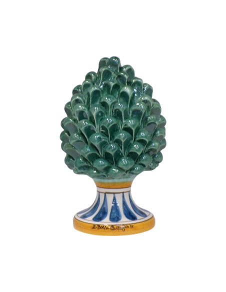 Pigna siciliana verde in Ceramica di Caltagirone