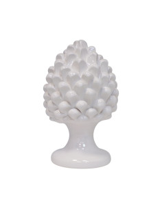 Pigna siciliana bianca unica tinta in Ceramica di... 2