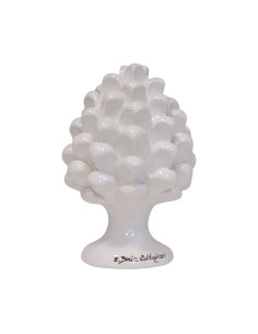 Pigna siciliana bianca unica tinta in Ceramica di...