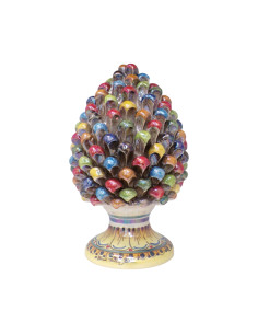 Pigna siciliana multicolor madreperla in Ceramica di...