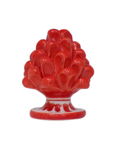 Pigna siciliana rossa in ceramica di Caltagirone 2