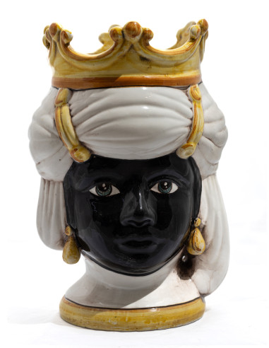 Testa di Moro in Ceramica di Caltagirone - Donna