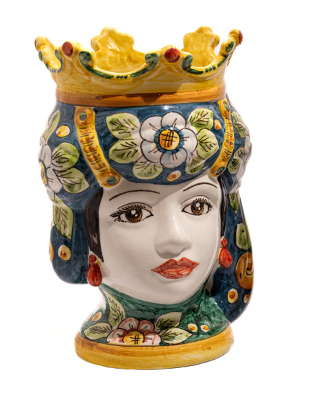 Testa di Moro in Ceramica di Caltagirone - Donna