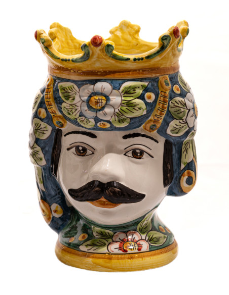 Testa di Moro in Ceramica di Caltagirone - Uomo